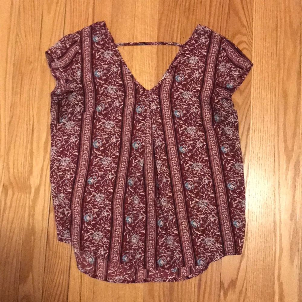 Maroon Blouse